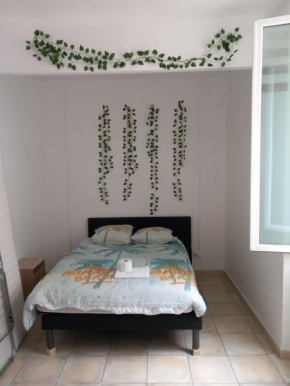 un lit double dans une chambre et un lit simple dans une autre , Appartement de 3 chambres en colocation à proximité du centre ville